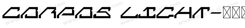 corpos light字体转换